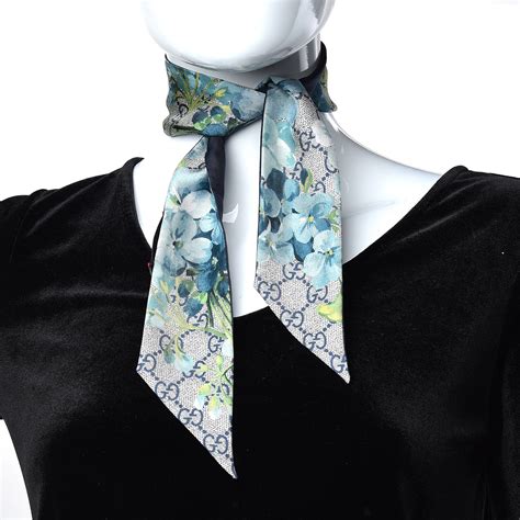 blue gucci scarf womens|silk Gucci scarf women.